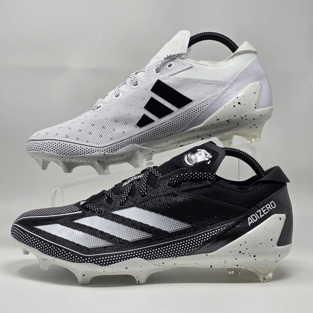 Adidas Adizero Electric Men Size 12 Cleats Snack Attack White Black IE4401 New - Picture 2 of 11